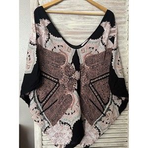 Victoria's Secret Oversize Rose Floral Dolman Sleeve XS